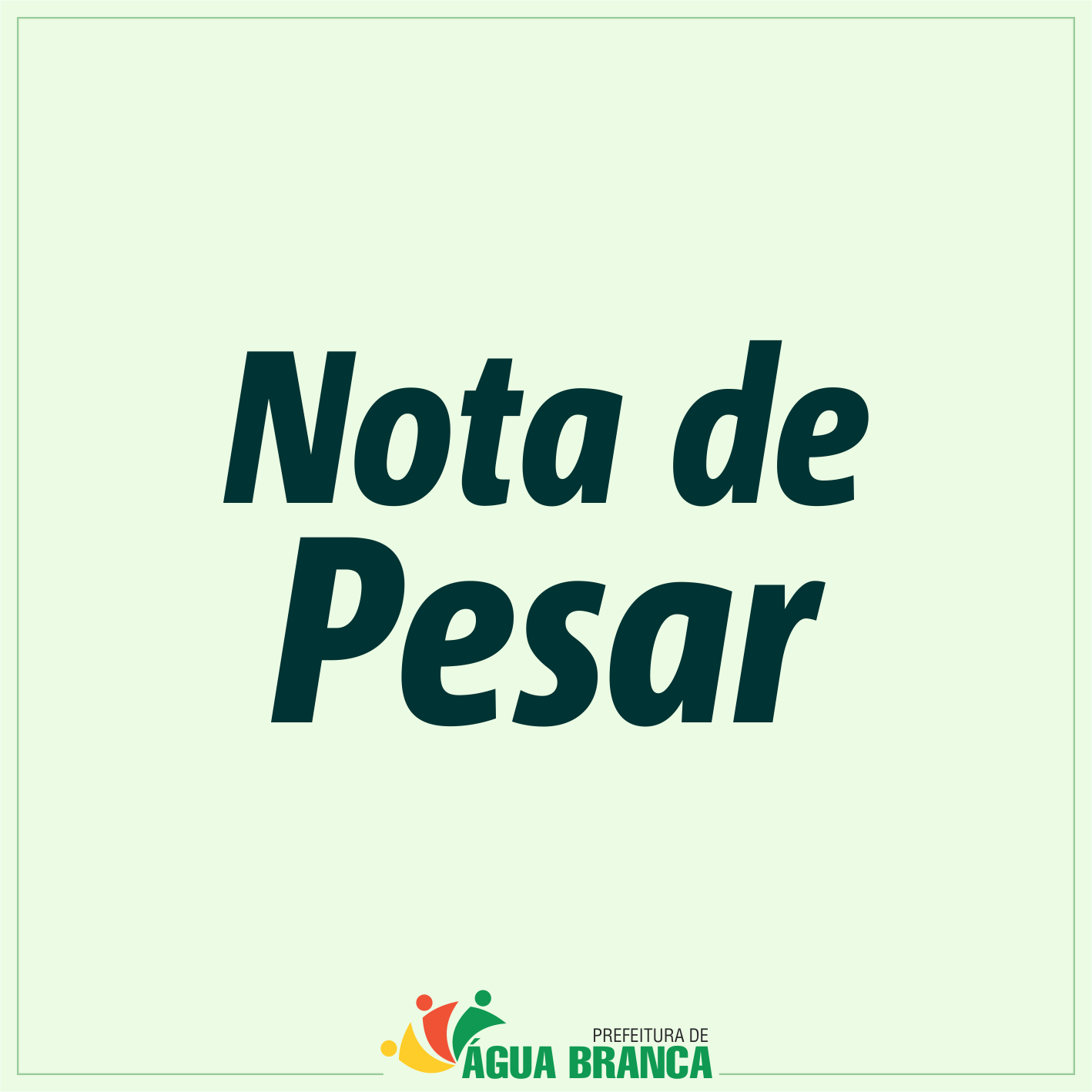Nota de Pesar - Moisaniel Gomes da Silva