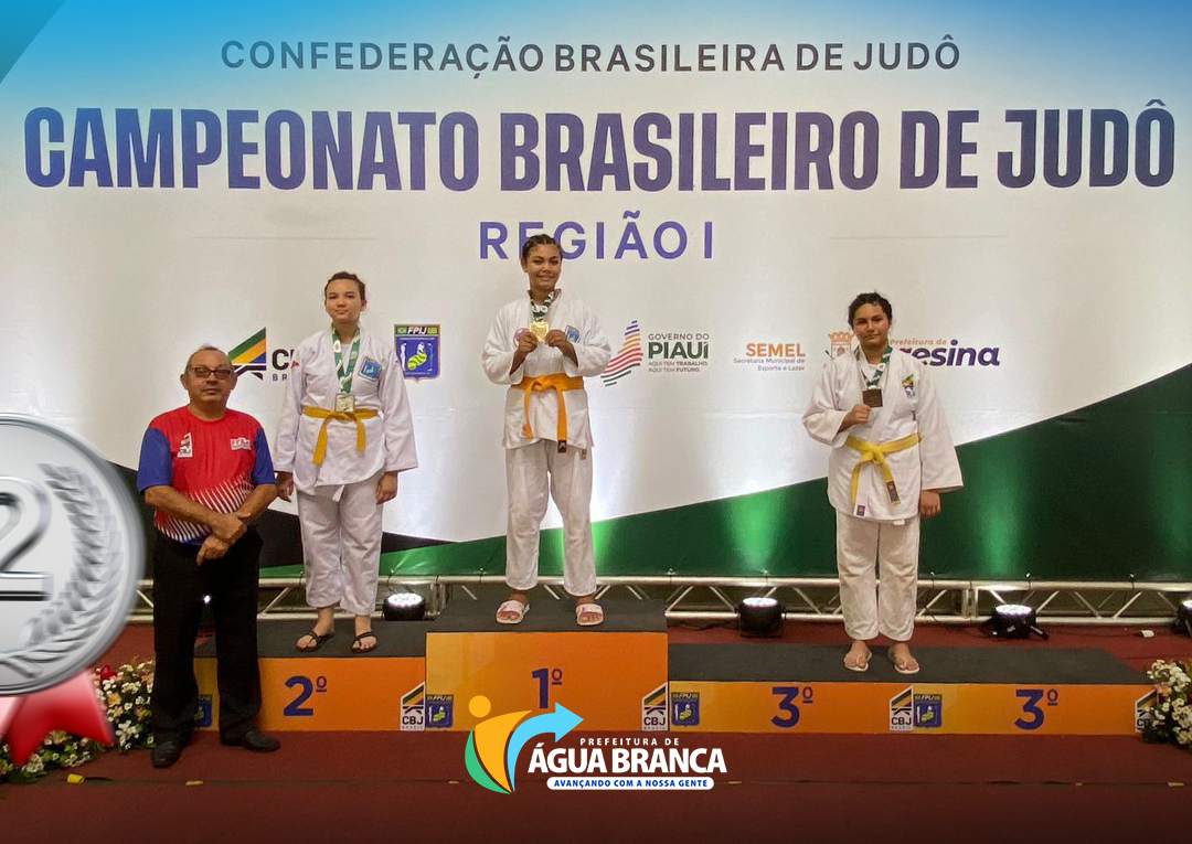 Atleta de Água Branca é medalha de prata no Campeonato Brasileiro de Judô