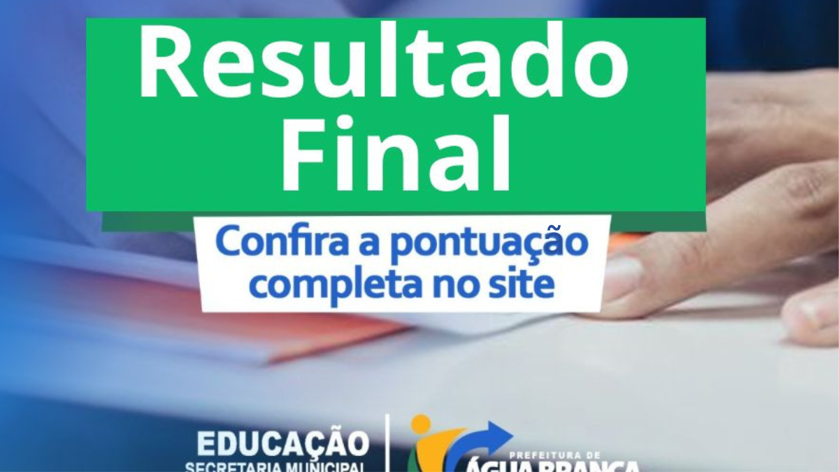 Secretaria Municipal de Educação de água Branca divulga resultado de processo seletivo para professores substitutos